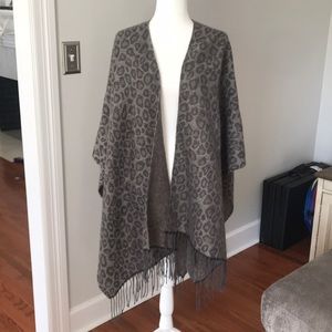 Women’s Leopard Poncho